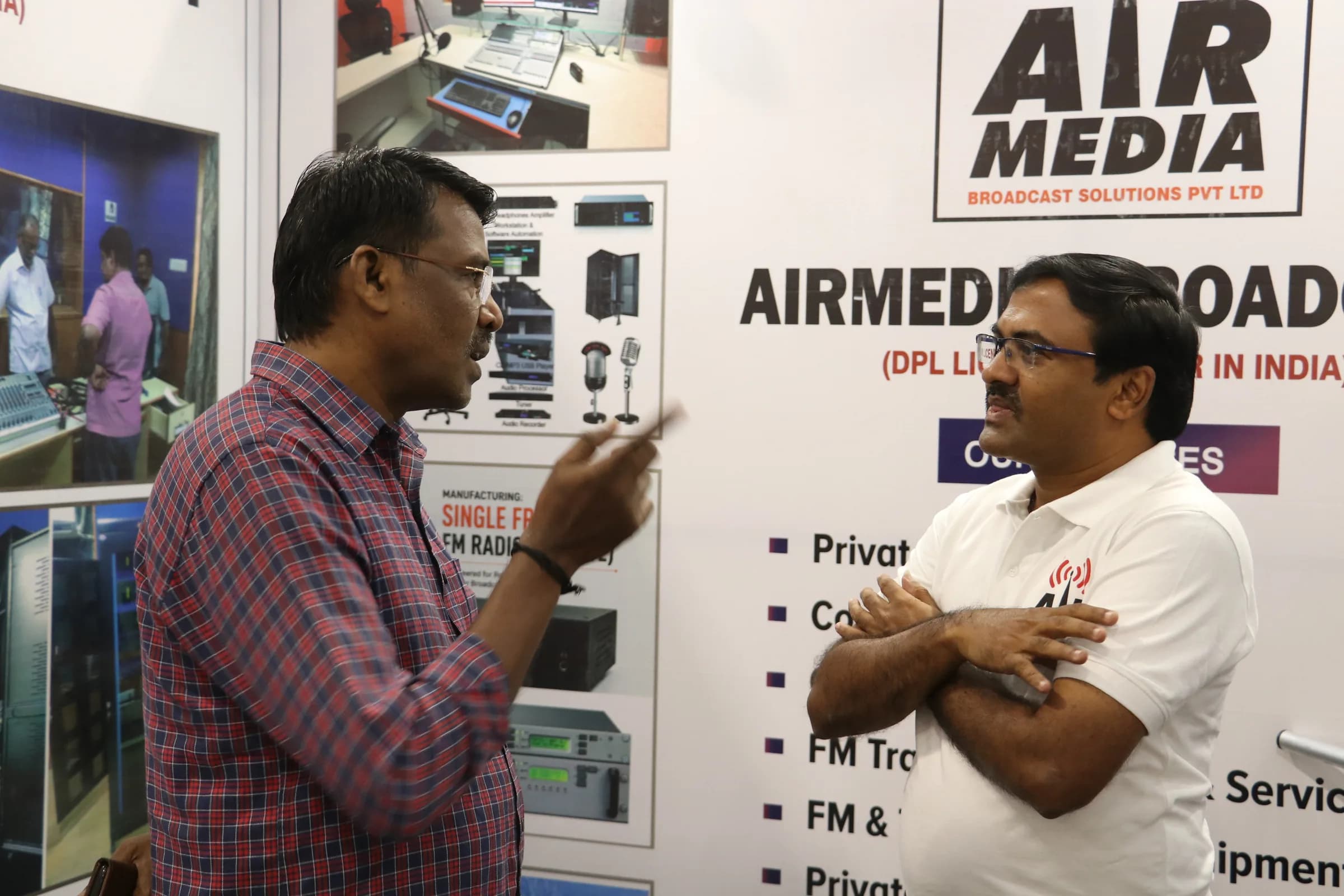 AirMedia Broadcast Stall-Suryan FM Tech Head Mr.Rajapandiyan sir