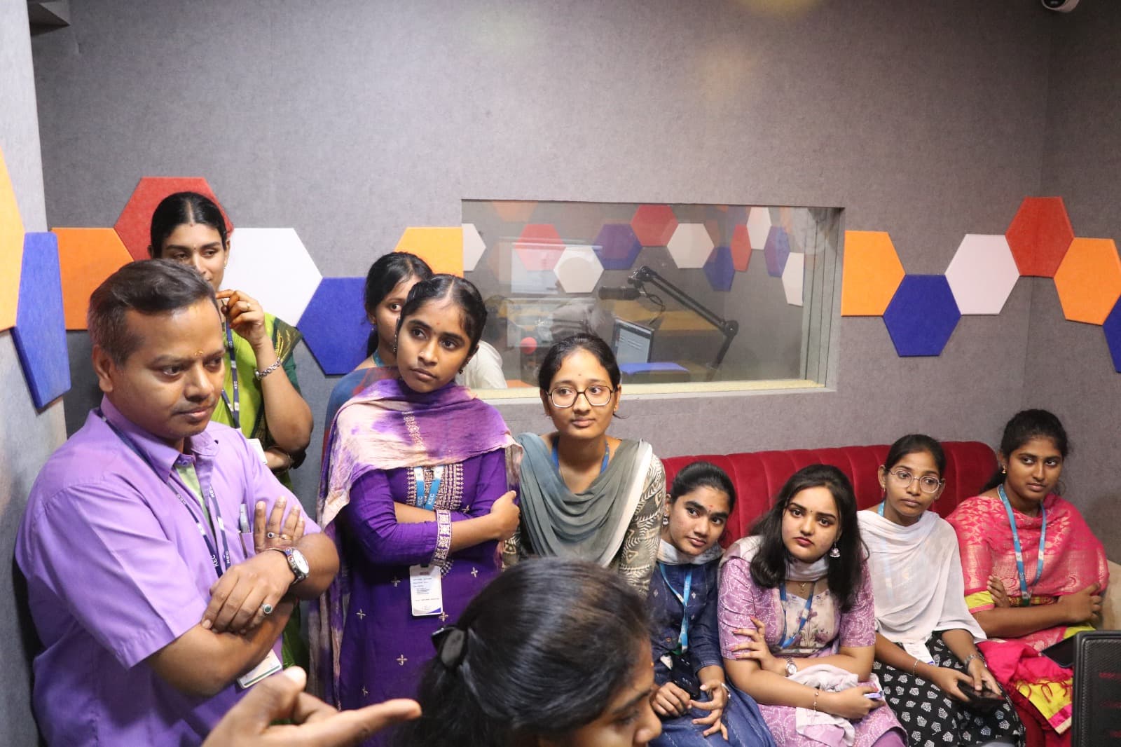 Erode Kongu Engineering college ECE students Field visit done to AirMedia Office