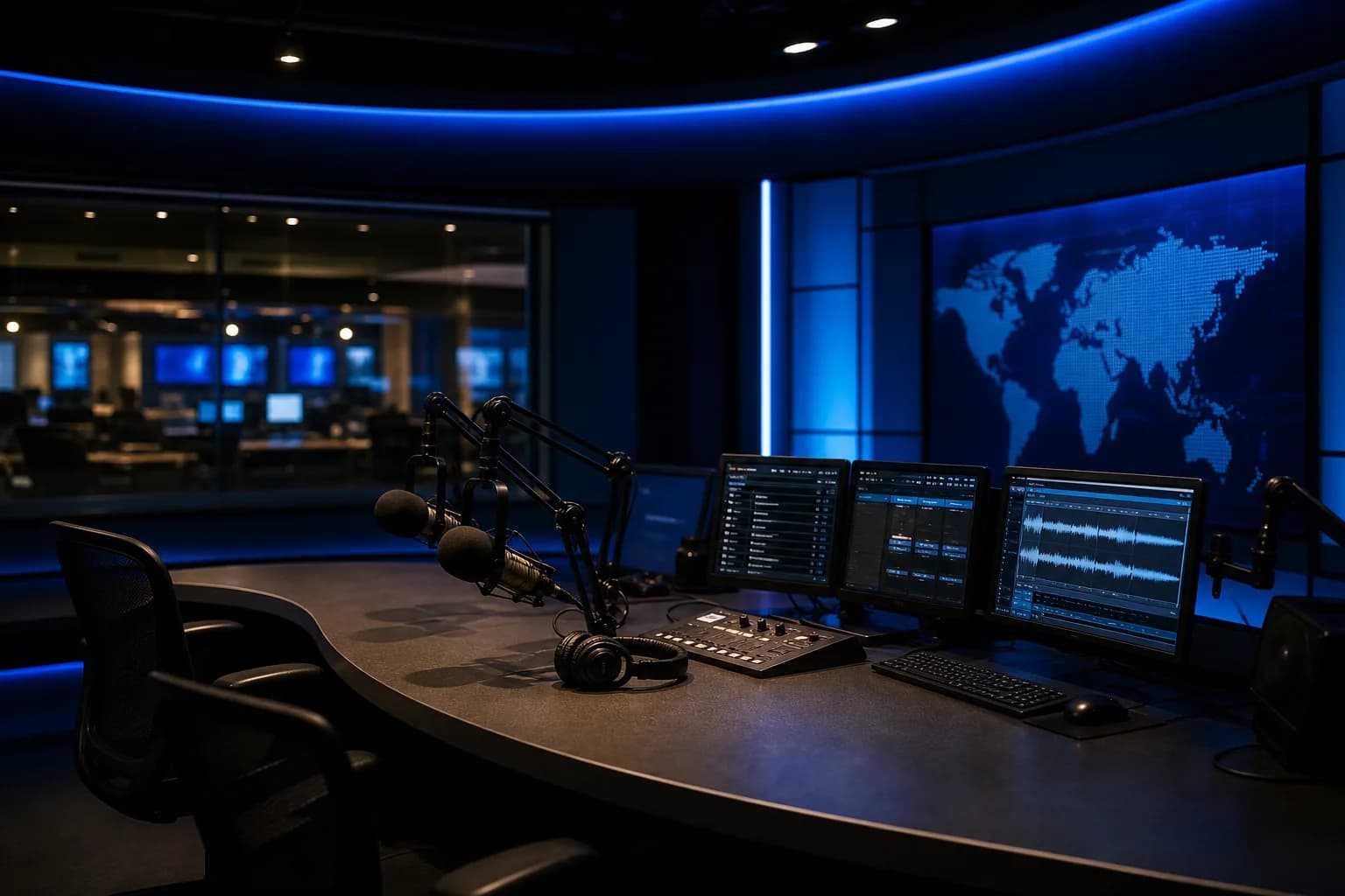 Radio broadcast studio